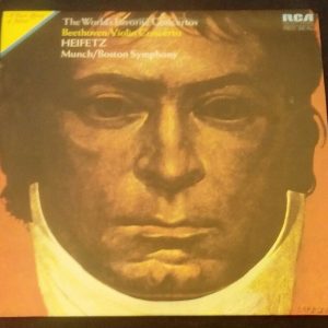 Beethoven Violin Concerto Munch / Heifetz RCA ‎LSC-3317 LP EX