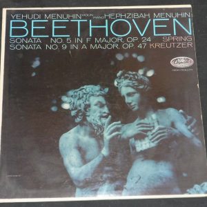 Beethoven ‎– Violin / Piano Sonatas Hephzibah / Yehudi Menuhin Capitol G 7246 lp