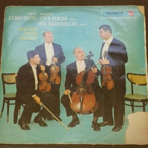 Berg‎ – Lyric Suite Webern – Five Pieces Juilliard String Quartet RCA LM-2531 lp
