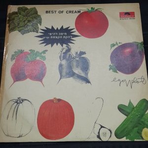 Best of Cream Different Back Cover , Hebrew Title Polydor Israeli lp Israel
