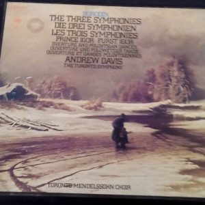 Borodin The Three Symphonies Etc Davis   CBS 79214 2 LP Box EX