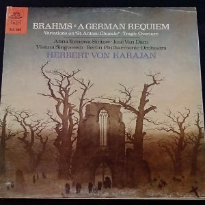 Brahms – A German Requiem  Karajan  Angel SLS 996 2 LP