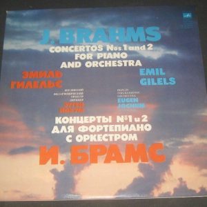 Brahms Piano  Concertos No. 1 & 2  GILELS / JOCHUM Melodiya Blue label 2 lp