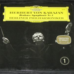 Brahms Symphonie No 1 Berliner Karajan DGG SLPM NM LP