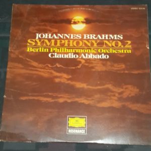 Brahms Symphony No. 2 Claudio Abbado DGG 2535 292 lp