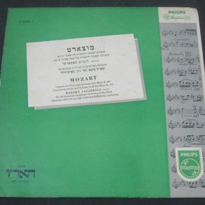 CASADESUS BARBIROLLI MUNCH Mozart Piano Concertos Philips A 01291 L lp 50’s