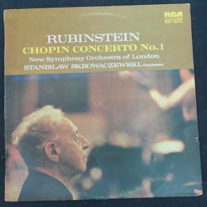 Chopin ‎ – Concerto No. 1  Rubinstein , Piano  Skrowaczewski RCA LSC-2575 lp
