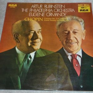 Chopin Concerto No. 2 / Grand Fantasy Ormandy Rubinstein RCA LSC 3055 lp ED1 lp