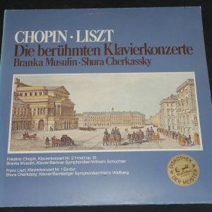 Chopin / Liszt Piano Concertos Musulin / Cherkassky Eurodisc lp EX