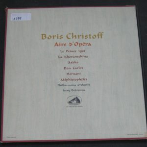 Christoff Boris – Airs d`Opera Dobrowen / Philharmonia Orchestra HMV EMI lp