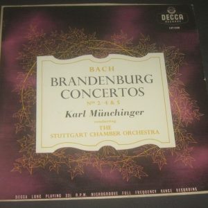 DECCA LXT 5199 Bach – Brandenburg Concertos No. 2 4 & 5 Munchinger Stuttgart LP