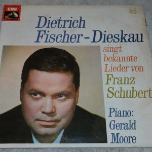 Dietrich Fischer – Dieskau  Gerald Moore  Schubert EMI 1C 063-01 568 lp EX