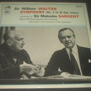 EMI / HMV ASD 2299 ED1 1st Press LP WALTON Symphony No.1 / SARGENT