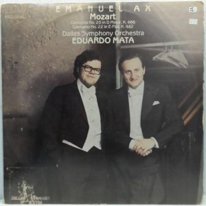Emanuel Ax / Dallas Symphony / Eduardo Mata MOZART – Concertos 20 / 22 LP RCA