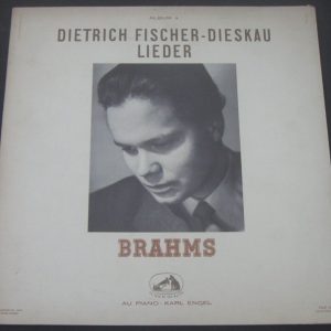 FISCHER-DIESKAU / KARL ENGEL – BRAHMS LIEDER HMV FALP 557 lp