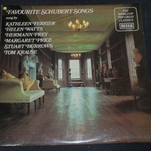 Favourite Schubert Songs Ferrier / Watts / Prey Etc Decca ‎ SPA 524 lp EX