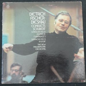Fischer-Dieskau Conducts Schubert Symphony No. 8 / 5 Angel‎ S-36965 lp EX
