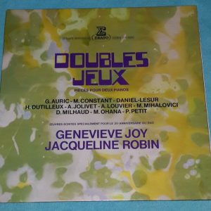 Genevieve Joy , Jacqueline Robin Pieces For 2 Pianos Erato STU 70810 LP
