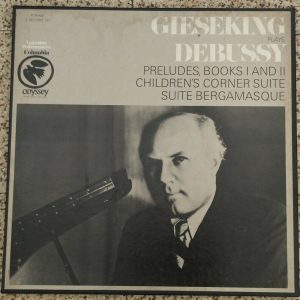 Gieseking Debussy Preludes Books I & II  Columbia Odyssey ‎32 36 0021 3 lp Box