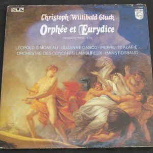Gluck – Orpheus and Eurydice ROSBAUD SIMONEAU DANCO ALARIE Philips 2 lp