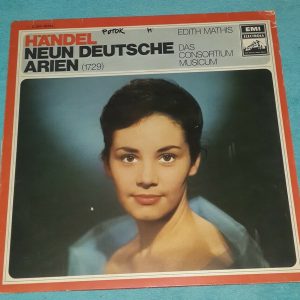 Handel ‎- Nine German arias Edith Mathis   EMI Electrola 1C 053-28 024 LP
