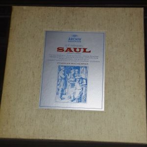 Handel : Saul Oratorio Charles Mackerras  Archiv 2722 008 3 LP Box