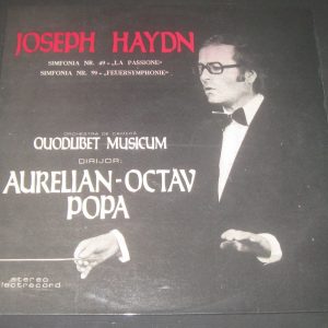 Haydn Simfonia Nr. 49 / 59 Aurelian-Octav Popa Electrecord ‎– ST-ECE 01808 LP EX