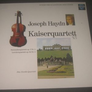 Haydn String Quartets The Novak Quartet , Prague Saphir – INT 120.821 lp EX