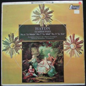 Haydn Symphonies No. 6 7 8 LE MATIN LE MIDI LE SOIR Boettcher turnabout TV34150S