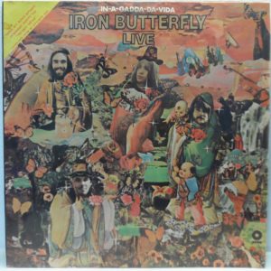 Iron Butterfly – IN-A-GADDA-DA-VIDA – Live LP Rare Israel Pressing Hebrew Cover