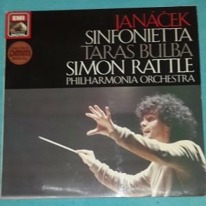 Janacek – Sinfonietta / Taras Bulba Simon Rattle   EMI HMV  1C 067 1435221 LP EX