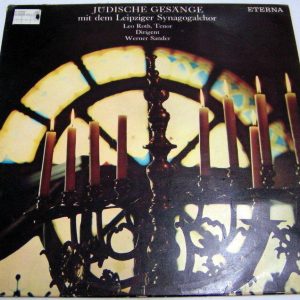 Jewish Songs with the Leipziger Synagogue choir LP Leo Roth Werner Sander rare