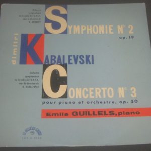 Kabalevsky / Gilels – Concerto 3 Symphonie 2 Le Chant Du Monde LDX A 8165 LP