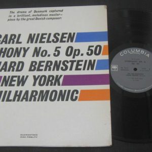 LEONARD BERNSTEIN – Carl Nielsen Symphony No 5 Columbia ml 5814 2 Eye MONO lp EX