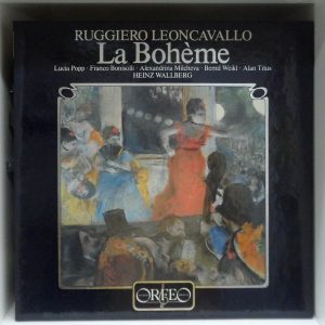 Leoncavallo ‎– La Boheme Wallberg  Popp Bonisolli Orfeo  S 023823 F 3 lp Box ex