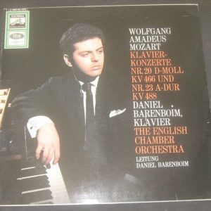 MOZART Piano Concertos Nos 20 & 23 Barenboim HMV EMI Electrola C 063-00 329 LP