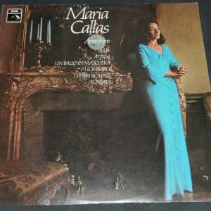 Maria Callas Arias From Aida – Un Ballo In Maschera  Etc HMV EMI ASD 2791 LP EX