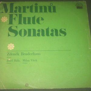 Martinu – Flute Sonatas Hala Vitek Bruderhans Supraphon SUA ST 50790 LP RARE