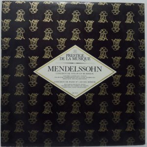Mendelssohn – Concerto for Violin / Piano Saschko Gawriloff Menahem Pressler LP