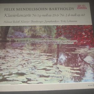 Mendelssohn Piano Concertos Lehmann / Roloff  Heliodor ‎– 89 769 LP NM