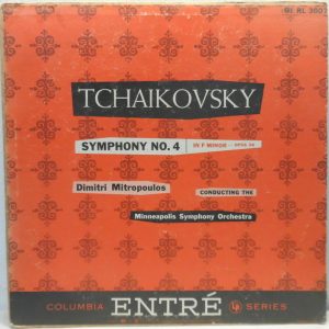 Minneapolis / Mitropoulos – Tchaikovsky – Symphony No. 4 LP COLUMBIA RL 3007