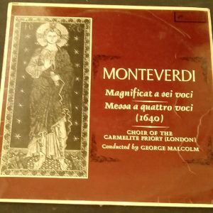Monteverdi Magnificat A Sei Voci  Malcolm  L’Oiseau-Lyre ‎OL 263 1963‎ LP