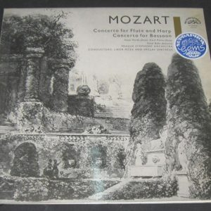 Mozart – Concerto for flute & Harp / Basson Bidlo Novak Patras . Supraphon lp