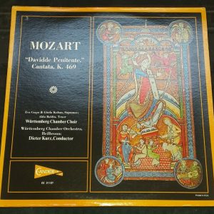 Mozart Davidde Penitente, Cantata, K. 469 Dieter Kurz Candide CE 31107 LP EX