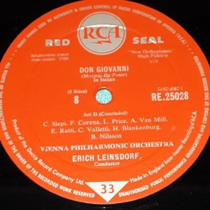 Mozart ‎- Don Giovanni Erich Leinsdorf RCA RE.25028 4 LP Box ED1 EX