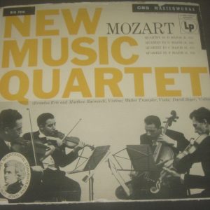 Mozart – Quartets . New Music Quartet CBS LP