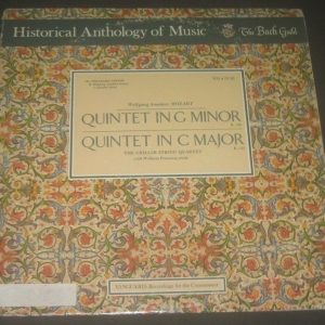 Mozart Quintet in G Minor & C Major Griller String Quartet Vanguard HM 29 SD LP