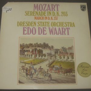 Mozart Serenade in D K.203  March in D K.237 Edo De Waart Philips 6500 965 LP