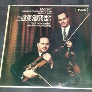 Mozart Sinfonia Concertante OISTRAKH , IGOR & DAVID PAX LP Decca LXT ED1 EX