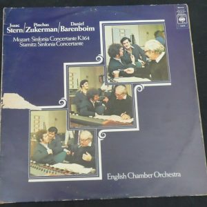 Mozart Stamitz Sinfonia Concertante Stern Zuckerman Barenboim CBS 73030 LP